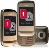 Nokia C2-06 Dourado Dual Chip Desbloqueado Tela 2,6", Câmera