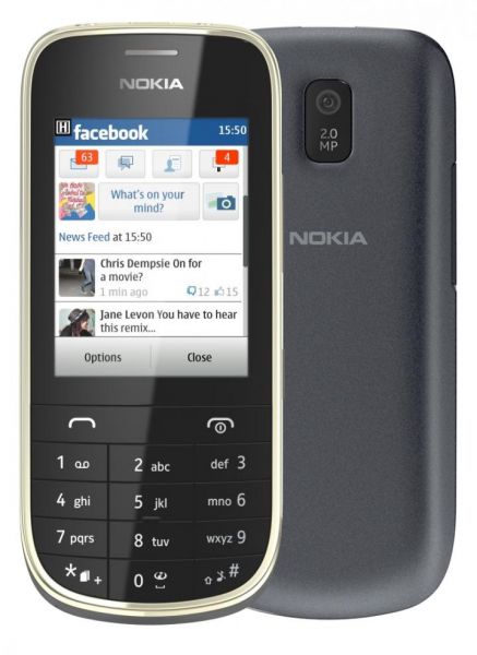 Nokia GSM Asha 202 Grafite Desbloq. Dual Chip Câmera 2.0Mp
