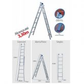 Escada Extensível 2x6 12 Degraus - Mor