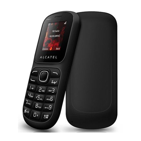 Alcatel OT217 PretoDual Chip, Rádio FM, Lanterna, Desbloq.