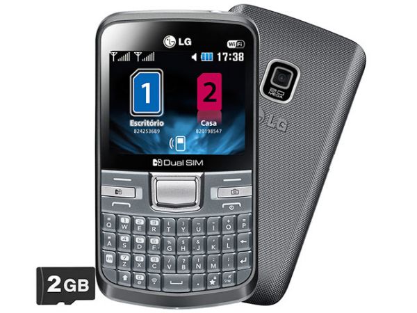 Celular LG C199 Grafite Desbloq. Wi-Fi Câmera 2.0MP MP3